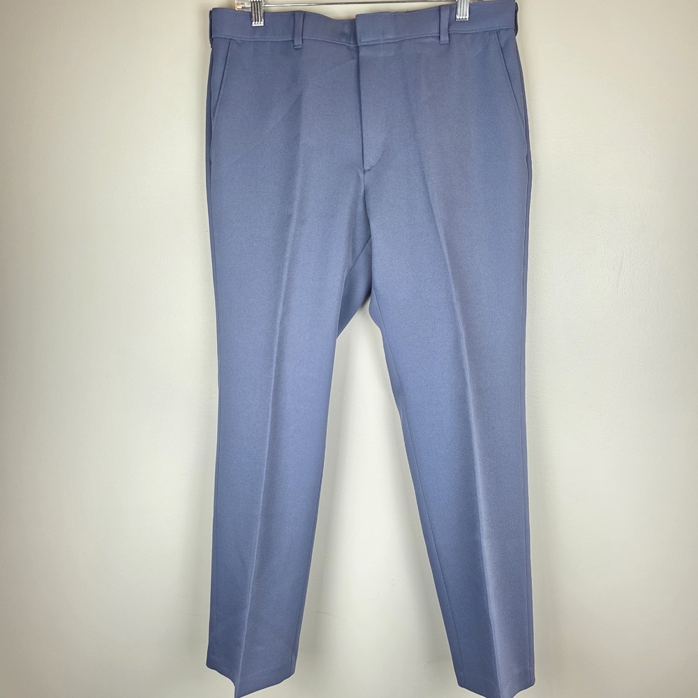 Vntg Levi's‎ Action Slacks Pants Mens 32x29 Blue Flat Front Dress Classic Talon.